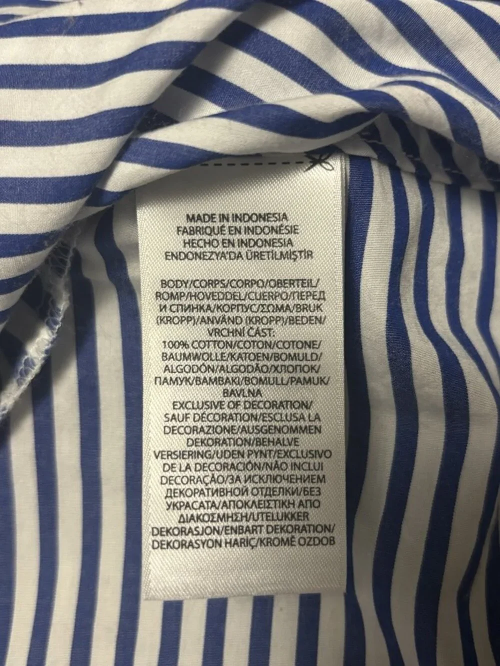 Ralph Lauren Striped Poplin Dress in Blue White Yellow baby infant 24 months